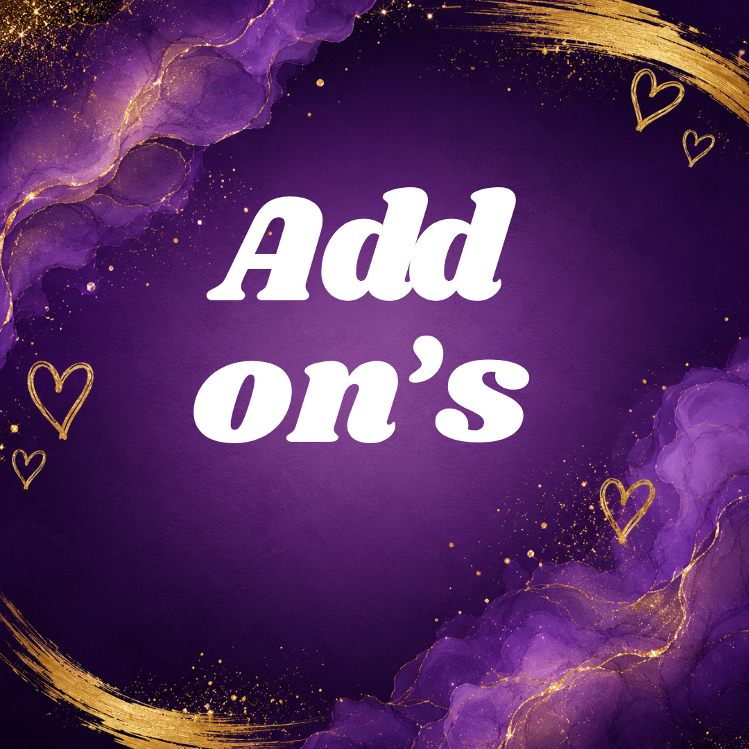 Add On's and Premium Favors