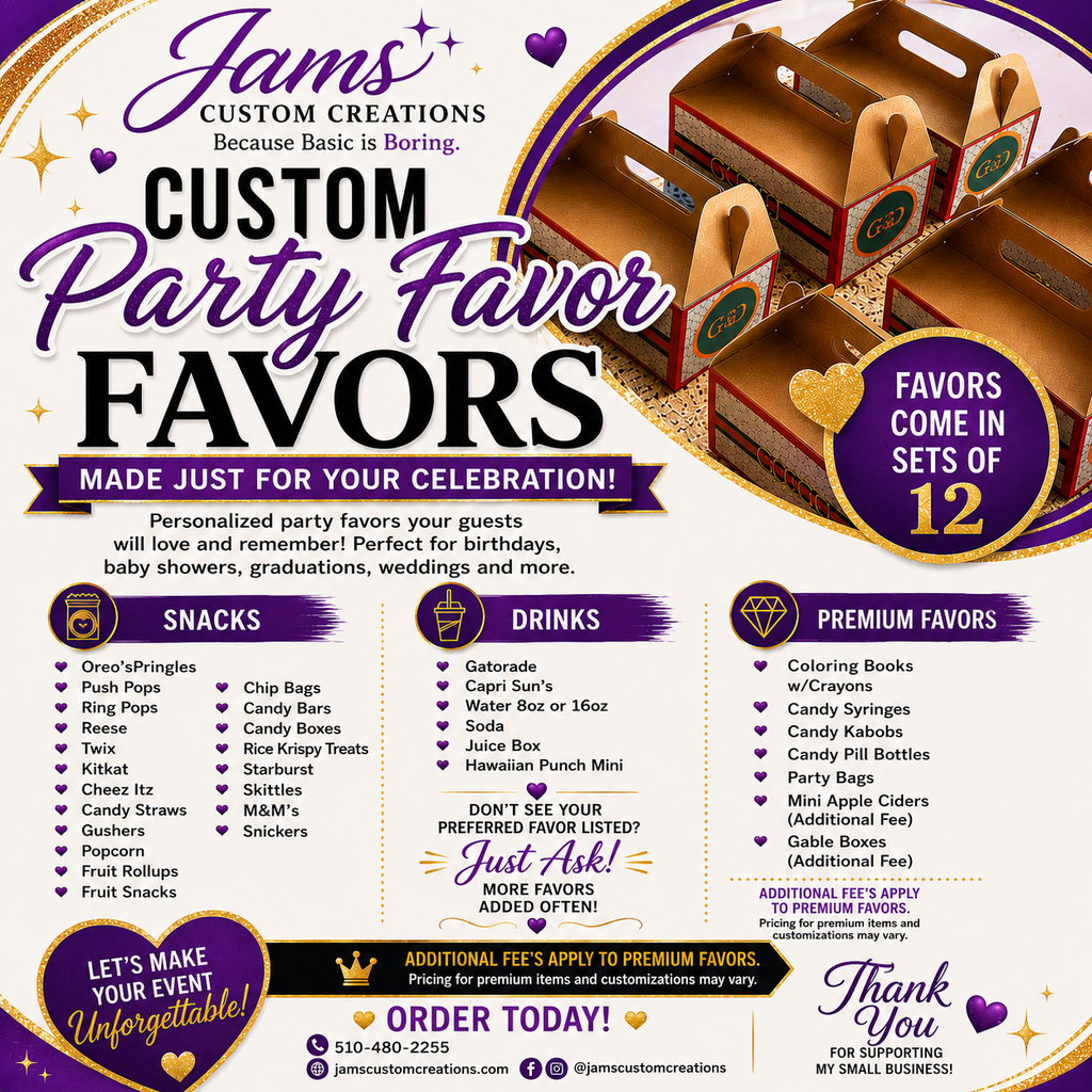 Custom Party Favors
