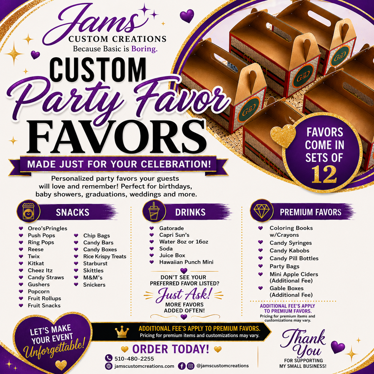 Custom Party Favors